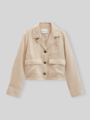 relaxed fit korte blazer van puur linnen van Marc O'Polo Beige - 23