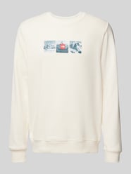 Sweatshirt mit Label-Print von The North Face Beige - 40