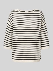 Sweter z dzianiny z rękawem o dł. 3/4 od Milano Italy - 44