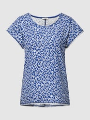 T-shirt met binnenstebuitennaden van Esprit Blauw / turquoise - 19