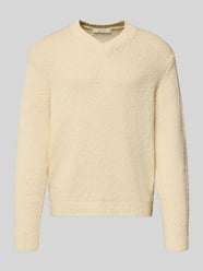 sweter z dzianiny o kroju regular fit z czystej bawełny model 'ANGUS' od Selected - 32