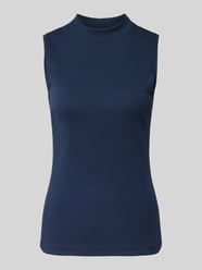 Top mit Stehkragen von Christian Berg Woman Blau - 4