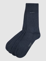 Socken im unifarbenen Design im 4er-Pack von camano Blau - 37