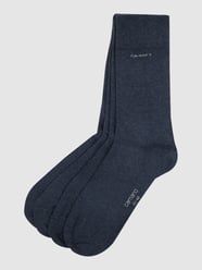 Socken im unifarbenen Design im 4er-Pack von camano Blau - 23