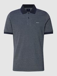Poloshirt mit Label-Stitching von Gant Blau - 14