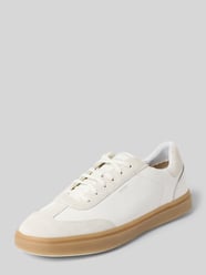 Sneakersy ze skóry ze sznurowaniem od Geox - 17