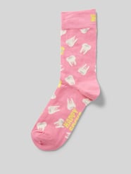 Sokken met motiefprint, model 'Milk Tooth' van Happy Socks Roze - 16