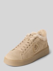 sneakers met logodetail van Blauer USA Beige - 2