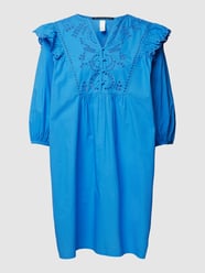 Minikleid mit Lochmuster von QS by s.Oliver Blau - 28