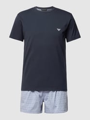 Pyjama met labeldetails van Emporio Armani Blauw / turquoise - 43
