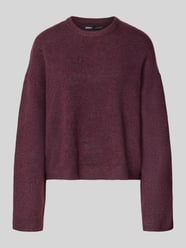 Relaxed Fit Pullover mit Rundhalsausschnitt Modell 'SIMONI' von ONLY Bordeaux - 38