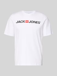 T-shirt z nadrukiem z logo model ‘CORP’ od JACK & JONES - 28