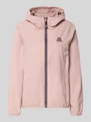 Wiatrówka o kroju regular fit z aplikacją z logo od Superdry Fuksjowy - 37