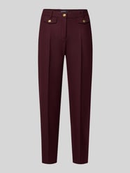 Stoffen broek met viscose en persplooien, model 'KRYSTAL' van Cambio Bordeaux - 8