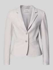 Żakiet o kroju slim fit z kołnierzem z połami od MORE & MORE - 17