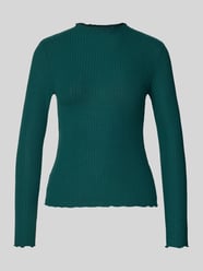 bluzka z długim rękawem w kroju slim fit z dodatkiem wiskozy model 'EMMA' od ONLY - 41