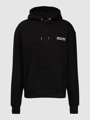 Bluza z kapturem i nadrukiem z logo model ‘ECSTASY’ od Vertere Czarny - 15