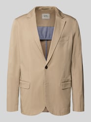 2-knoops colbert met reverskraag van camel active Beige - 14