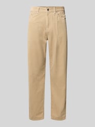 Straight Fit Hose aus reiner Baumwolle in Cord-Optik von Carhartt Work In Progress Beige - 27