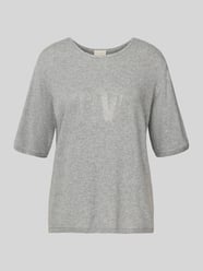 Regular fit gebreid shirt met kasjmier van Milano Italy - 20
