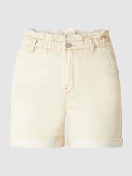 Jeansshorts mit elastischem Bund Modell 'Peggy' von Pieces Beige - 20