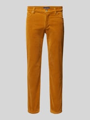 Corduroy broek in 5-pocketmodel van Christian Berg Men Oranje - 12