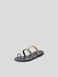 Pantoletten mit Strasssteinbesatz von Ancient Greek Sandals Schwarz - 16