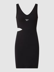 Wide slim fit mini-jurk met logo van Reebok Active Zwart - 29