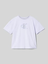 Kinder T-Shirt mit Label-Detail von Calvin Klein Jeans - 36