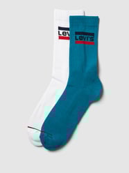 Socken mit Label-Details im 2er-Pack von Levi's® Türkis - 30