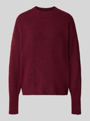 Relaxed Fit Strickpullover mit Woll-Anteil Modell 'Sage' von ICHI Bordeaux - 42