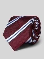 Stropdas van puur zijde van Monti Bordeaux - 8