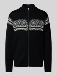 Gebreid jack van wol met opstaande kraag en ritssluiting van Dale of Norway - 22