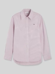 regular fit vrijetijdsoverhemd van puur katoen van Tommy Hilfiger Fuchsia - 34