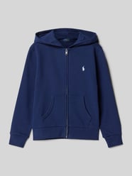 Sweatjacke mit Logo-Stitching von Polo Ralph Lauren Kids - 46