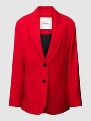 Blazer mit Paspeltaschen von s.Oliver BLACK LABEL Rot - 13