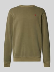 Sweatshirt mit Label-Stitching von G-Star Raw Grün - 30