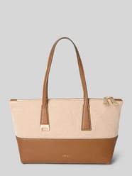 Shopper mit Label-Detail Modell 'OLIVIA' von FURLA Beige - 48