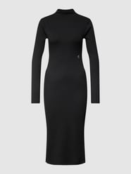 Midi-jurk met ribstructuur, model 'SHINY' van Calvin Klein Jeans Grijs / zwart - 18