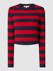 Cropped Pullover mit Blockstreifen von MICHAEL Michael Kors Blau - 26