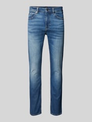 Regular Fit Jeans mit Label-Patch Modell 'Delaware' von BOSS Blau - 21