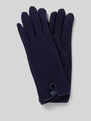 Handschuhe mit Knopfverschluss von EEM Blau - 42