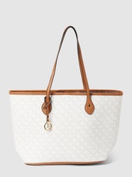 Shopper mit Label-Print Modell 'FILIBERTA' von L.Credi Weiß - 25