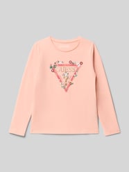 Longsleeve mit Label-Print von Guess Orange - 36
