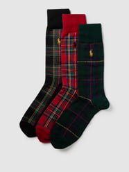 Socken mit Allover-Muster im 3er-Pack Modell 'TARTAN' von Polo Ralph Lauren Underwear Grün - 2