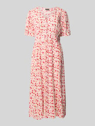 A-Linien Midikleid aus reiner Viskose Modell 'TALA' von PIECES - 30