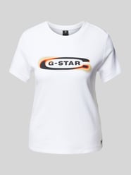 T-Shirt mit Rundhalsausschnitt Modell 'Old skool' von G-Star Raw Weiß - 9