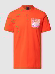 T-Shirt mit kurzer Knopfleiste von ARMANI EXCHANGE Orange - 9