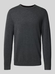 Gebreide pullover met ronde hals van Christian Berg Men Grijs / zwart - 7