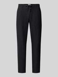 Spodnie z lnu o kroju slim fit z czystego lnu model 'Fabio' od Brax - 46